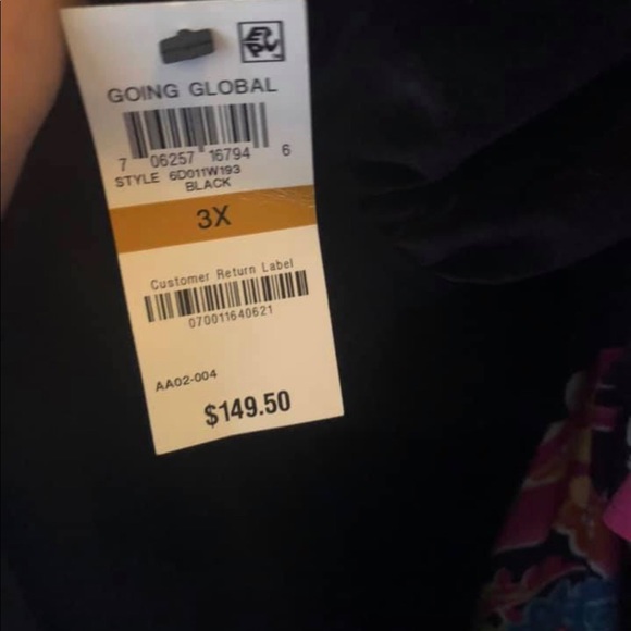 INC Plus Size Velvet Ruffled Coat. - Picture 5 of 5